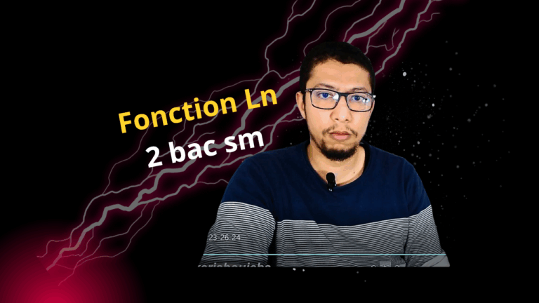 Fonction logarithmiques 2 bac sm
