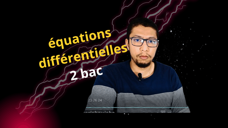 équations différentielles 2 bac